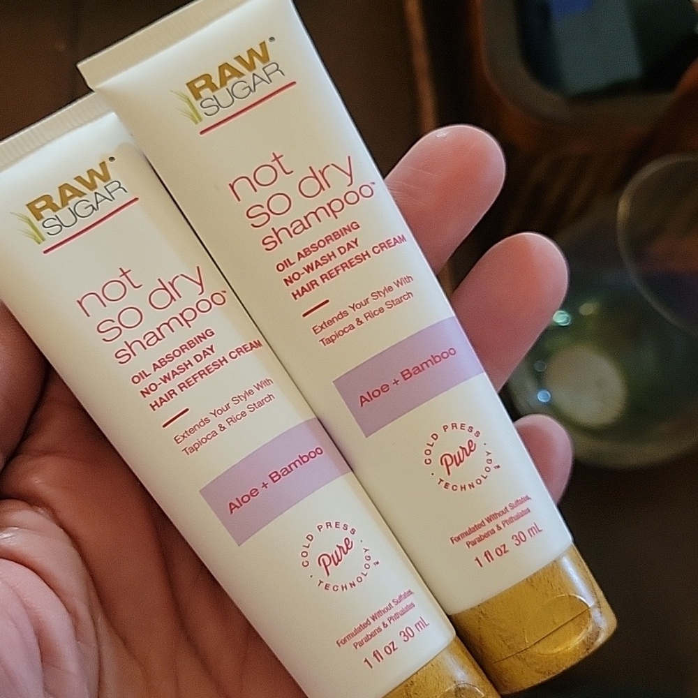 Raw Sugar Not So Dry Shampoo - White 30 ml x 2 Tubes Lot